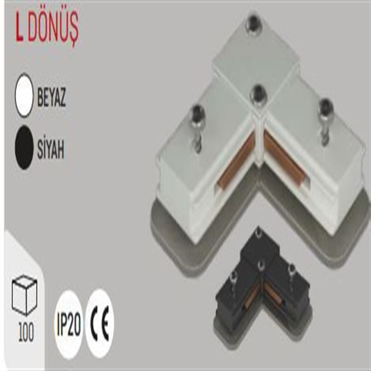 MONOFAZE PVC RAY L DÖNÜŞ SİYAH 1